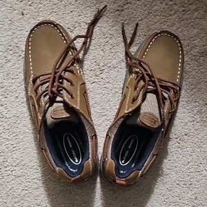 Casual Tan Boat Shoes for Men